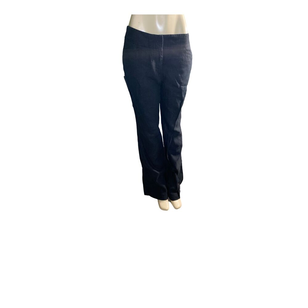 Black Linen Pants Trousers by Ann Taylor